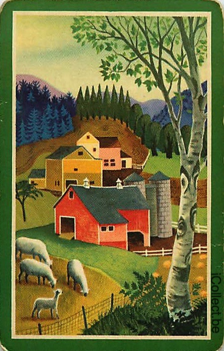 Single Playing Cards Building Farm (PS16-38G) - Click Image to Close