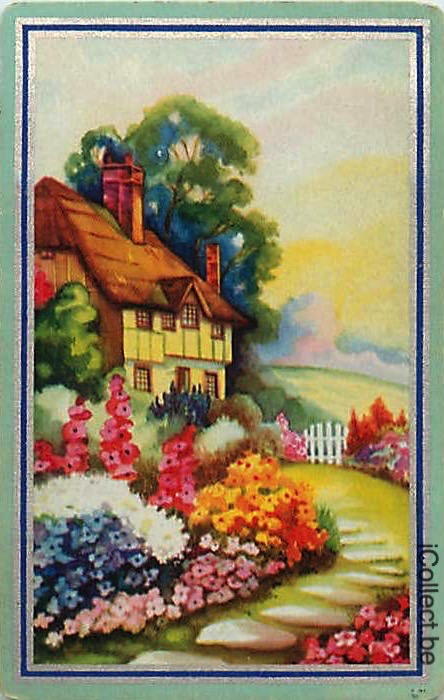 Single Playing Cards Building House (PS16-39D)