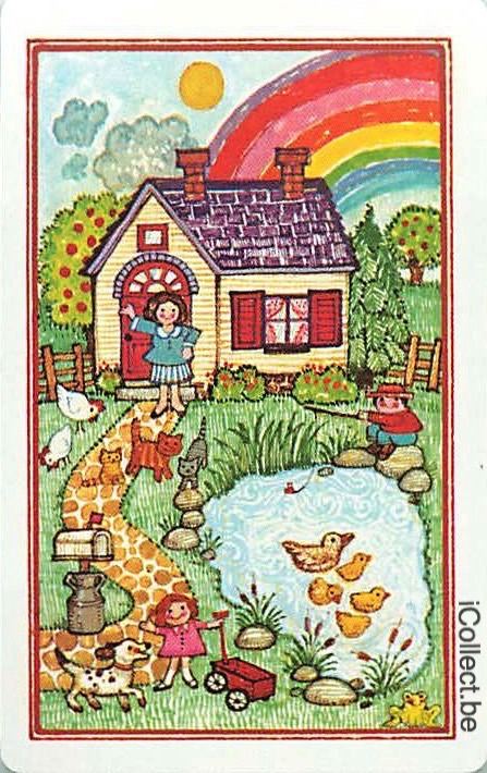 Single Playing Cards Building House (PS16-39F) - Click Image to Close