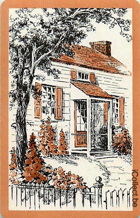 Single Playing Cards Building House (PS16-41F) - Click Image to Close