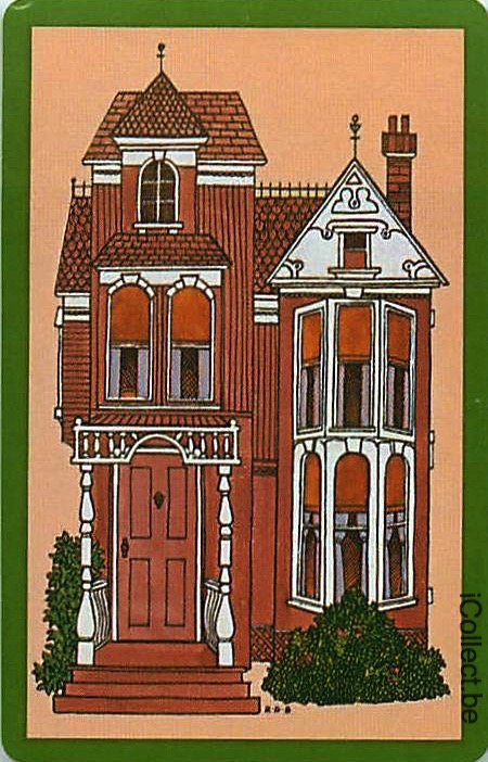 Single Playing Cards Building House (PS16-43A)