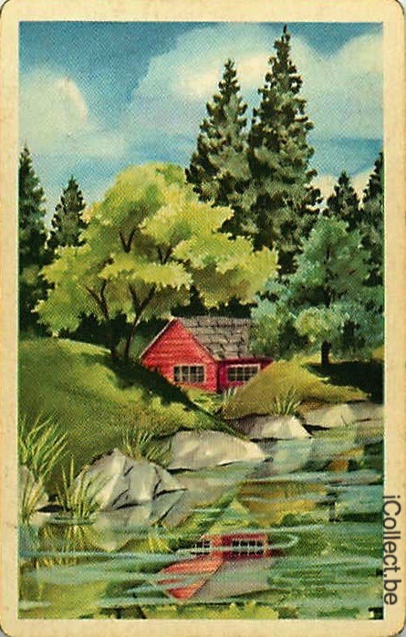 Single Playing Cards Building House (PS16-43E)