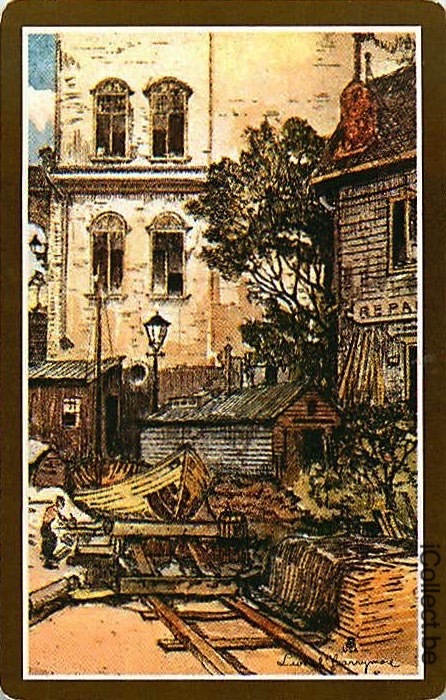 Single Playing Cards Building House (PS16-43F)