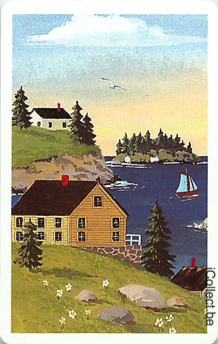 Single Playing Cards Building House (PS16-44B) - Click Image to Close