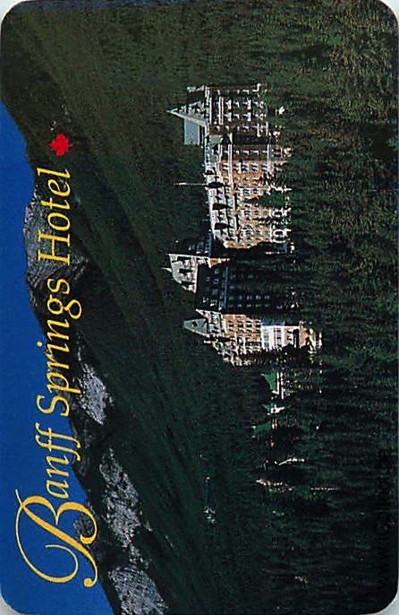 Single Swap Playing Cards Building Banff Springs Hotel (PS18-28E