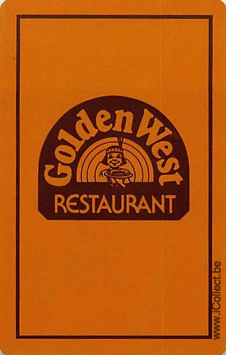 Single Swap Playing Cards Golden West Restaurant (PS18-28H)