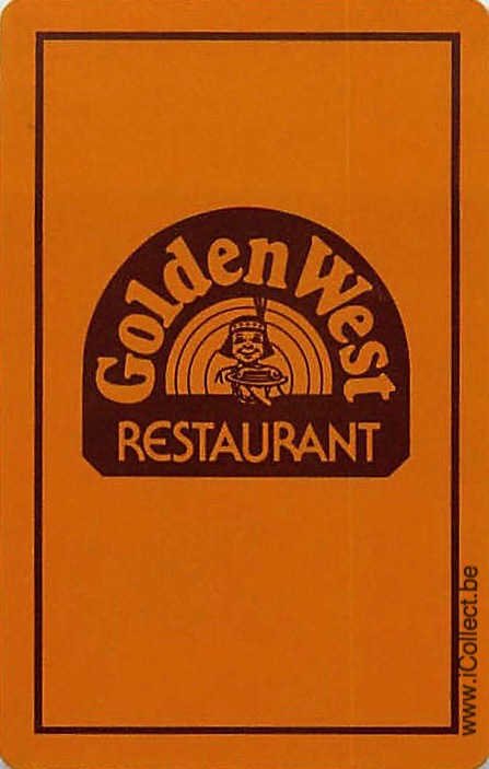 Single Swap Playing Cards Golden West Restaurant (PS18-28H) - Click Image to Close