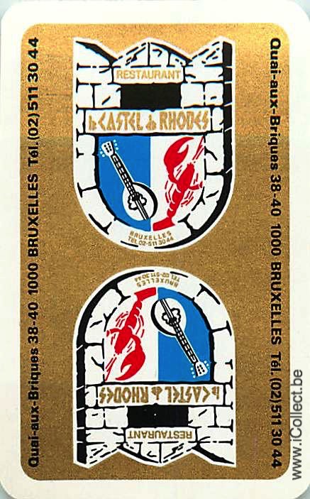 Single Swap Playing Cards Restaurant Kastel de Rhode (PS03-20A) - Click Image to Close