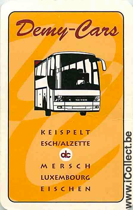 Single Playing Cards Bus Demy Cars (PS06-60F)