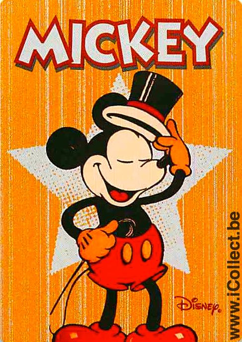 Single Swap Playing Cards Disney Mickey Mouse (PS08-37A) - Click Image to Close