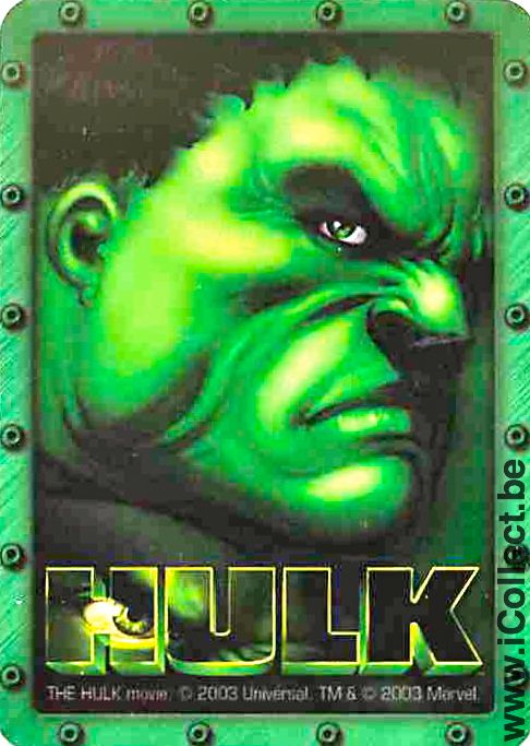 Single Playing Cards Cartoons Hulk (PS08-44B)