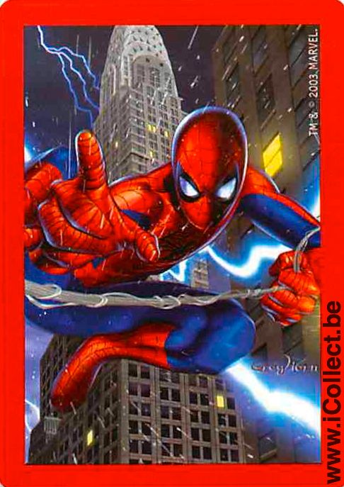 Single Swap Playing Cards Cartoons Spiderman (PS08-44F)