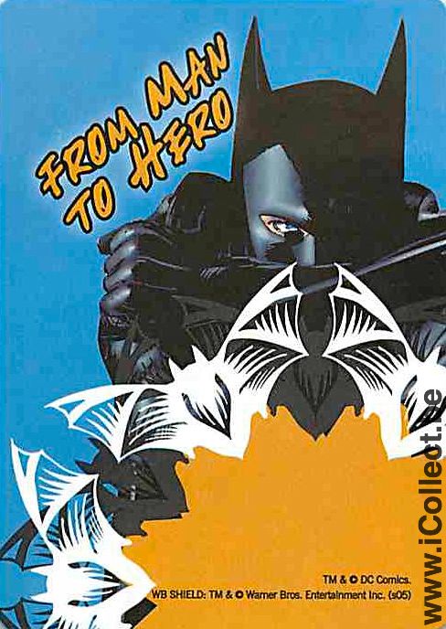 Single Playing Cards Cartoons Batman (PS08-45G) - Click Image to Close