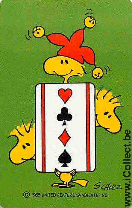 Single Swap Playing Cards Cartoons Snoopy (PS03-54D) - Click Image to Close