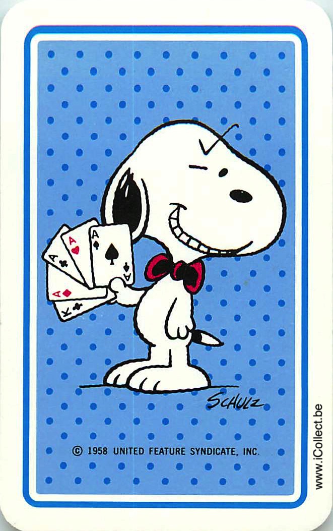 Single Swap Playing Cards Cartoons Snoopy (PS08-56C)