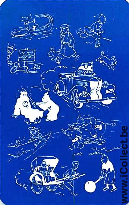 Single Swap Playing Cards Cartoons Tintin (PS08-51D)