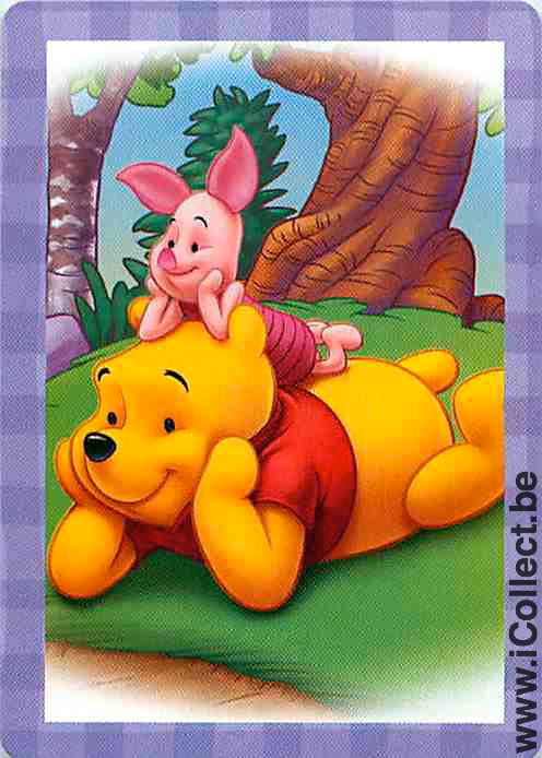 Single Swap Playing Cards Winnie the Pooh (PS08-52G) - Click Image to Close