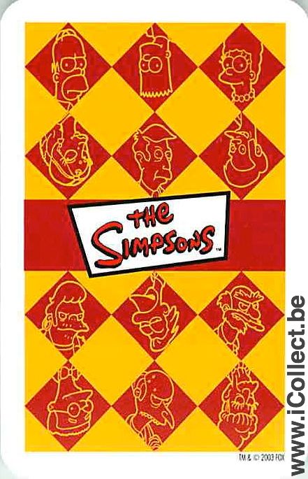 Single Swap Playing Cards The Simpsons (PS08-53G)