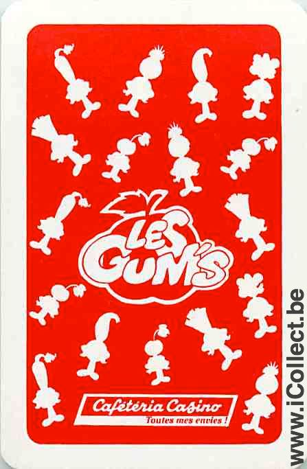 Single Playing Cards Cartoons Les Gums (PS09-18I) - Click Image to Close