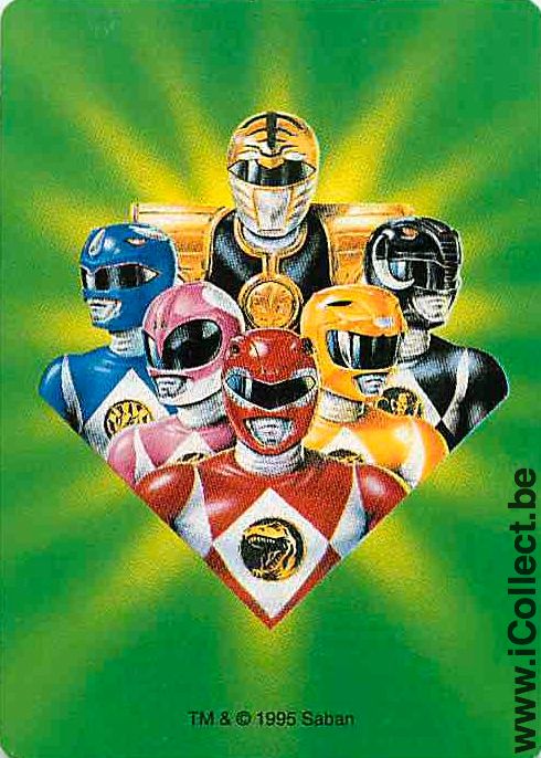 Single Playing Cards Cartoons Power Rangers (PS09-19C)