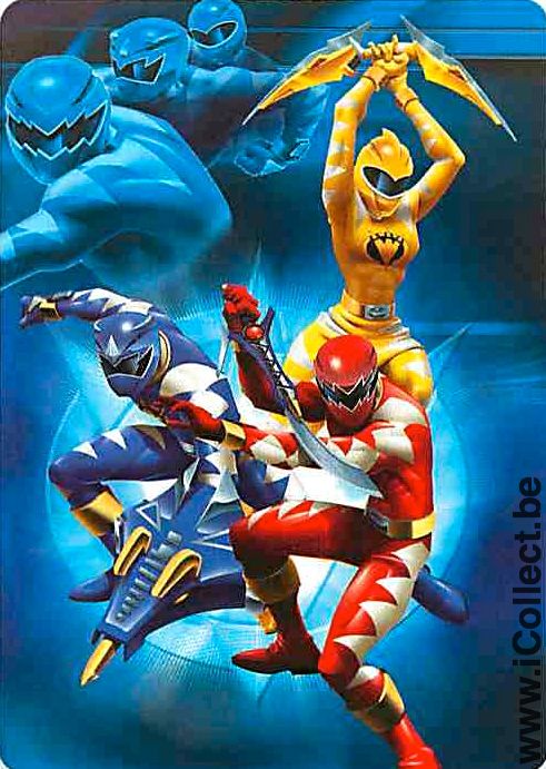 Single Playing Cards Cartoons Power Rangers (PS09-19F) - Click Image to Close