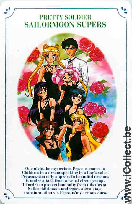 Single Playing Cards Cartoons Manga Sailor Moon (PS09-21E)