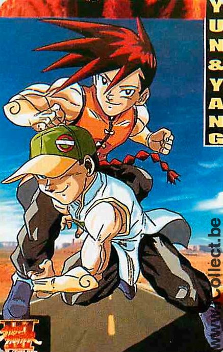 Single Playing Cards Cartoons Manga Yun & Yang (PS09-22A)