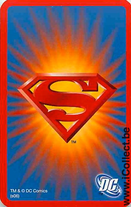 Single Playing Cards Cartoons Superman (PS09-23F) - Click Image to Close