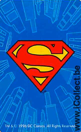 Single Playing Cards Cartoons Superman ***Mini*** (PS09-23G)