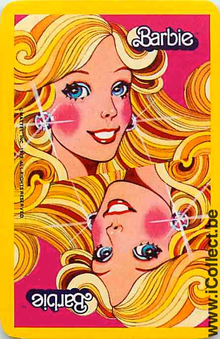 Single Playing Cards Cartoons Barbie (PS09-24H)