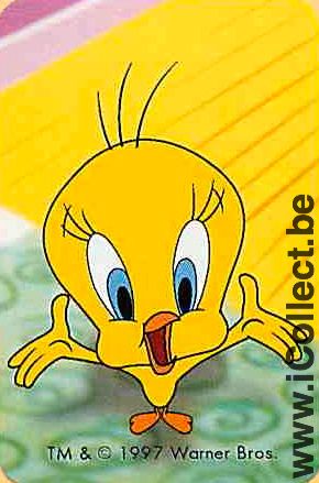 Single Playing Cards Cartoons Tweety ***Mini*** (PS09-25D)