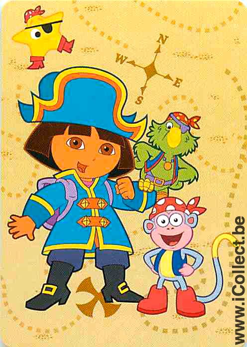 Single Swap Playing Cards Cartoons Dora Explorer (PS09-27C)