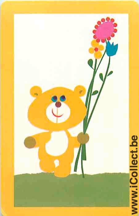 Single Swap Playing Cards Cartoons Bear (PS09-30B)