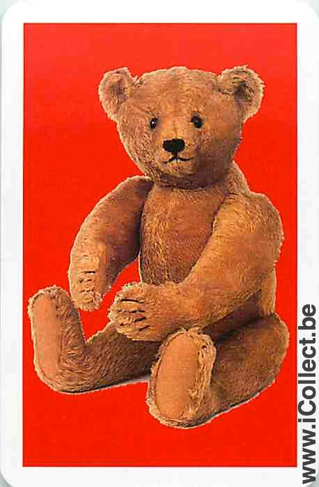 Single Playing Cards Cartoons Bears (PS08-42C) - Click Image to Close