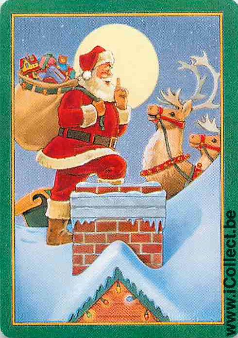 Single Swap Playing Cards Cartoons Santa Claus (PS09-31C)