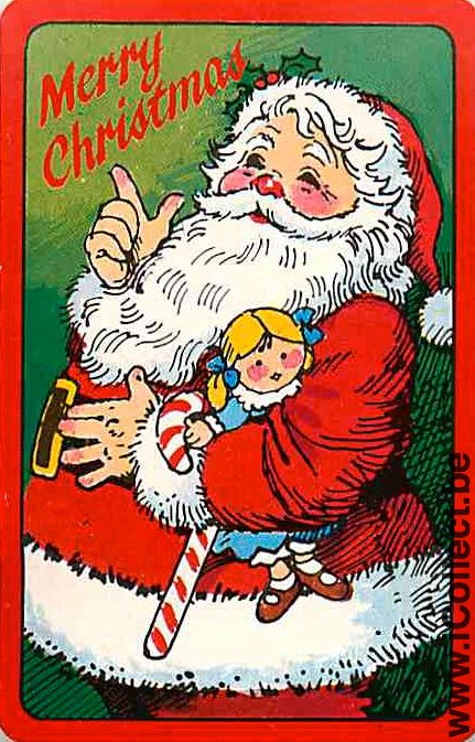 Single Playing Cards Cartoons Santa Claus (PS09-40A)