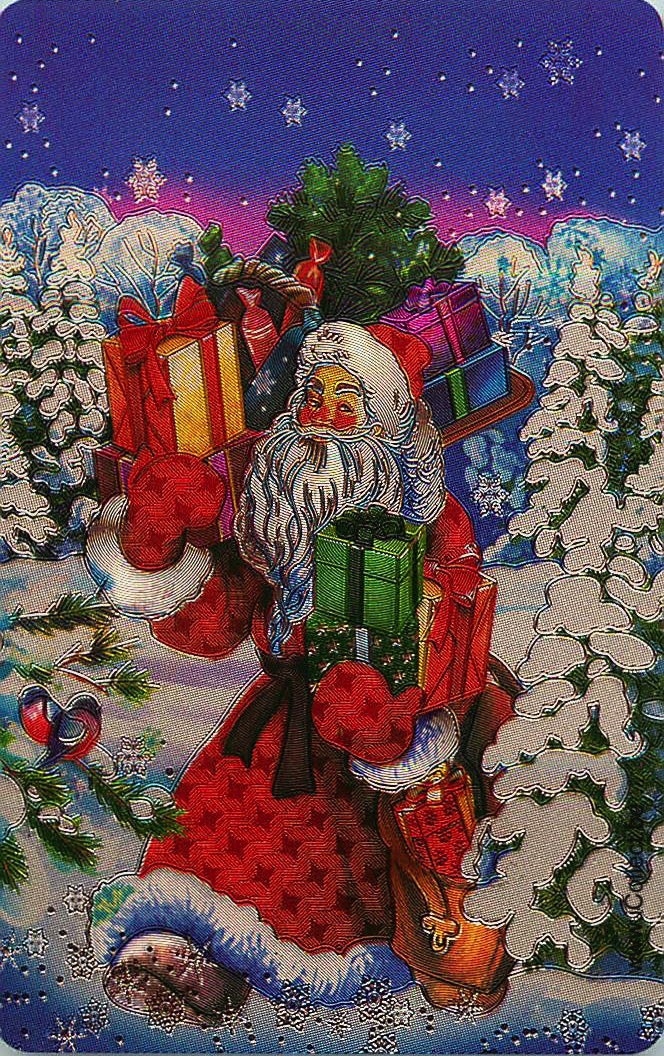 Single Swap Playing Cards Santa Claus Christmas (PS13-52G)
