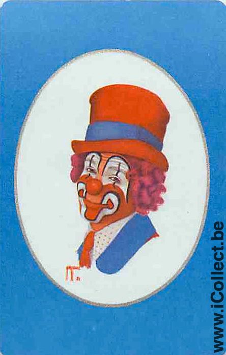 Single Swap Playing Cards Cartoons Clown (PS09-32B) - Click Image to Close