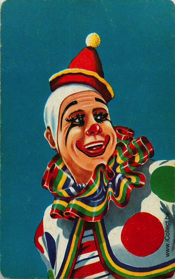 Single Swap Playing Cards Cartoons Clown (PS07-40E)