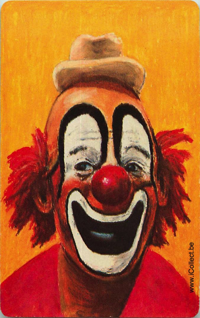 Single Swap Playing Cards Cartoons Clown (PS07-43A)