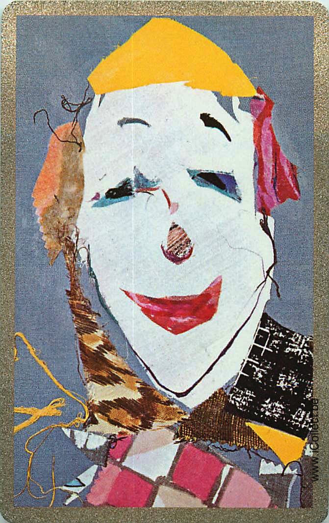 Single Swap Playing Cards Cartoons Clown (PS07-44C)