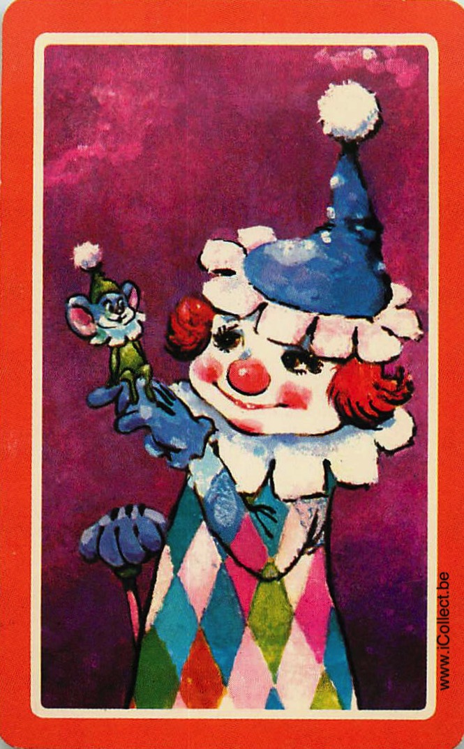 Single Swap Playing Cards Cartoons Clown (PS07-44H)