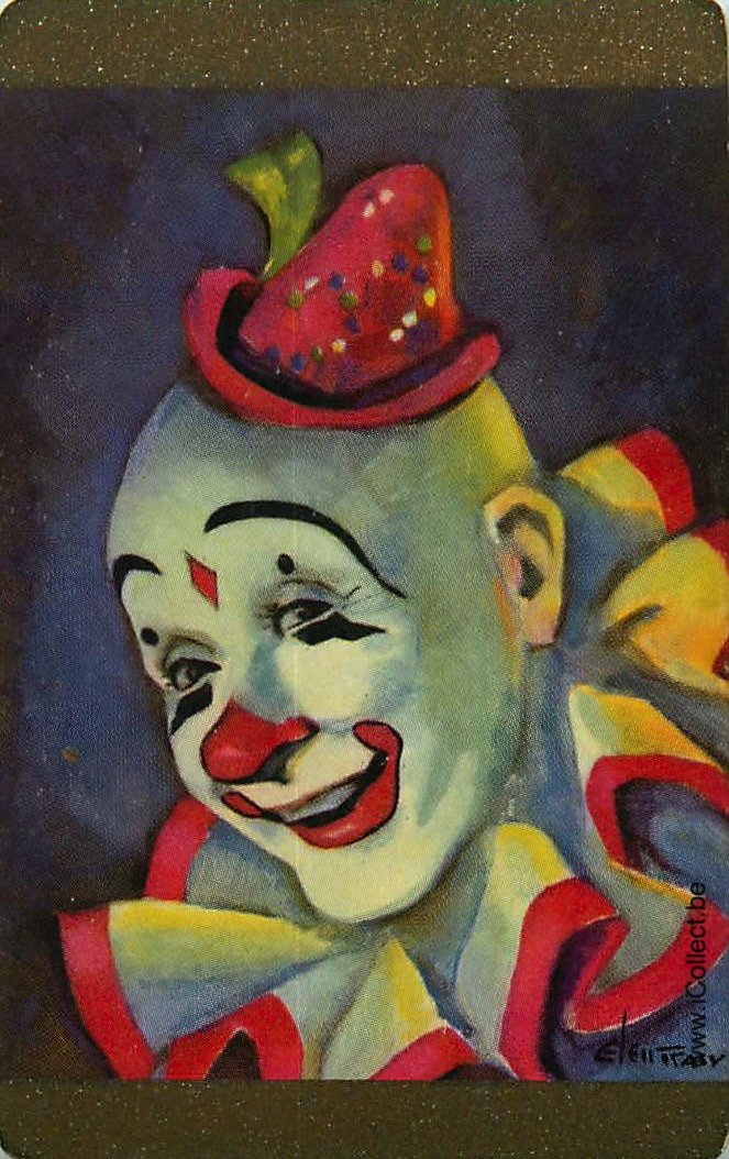 Single Swap Playing Cards Cartoons Clown (PS07-46A)