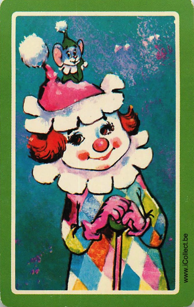 Single Swap Playing Cards Cartoons Clown (PS07-47H)