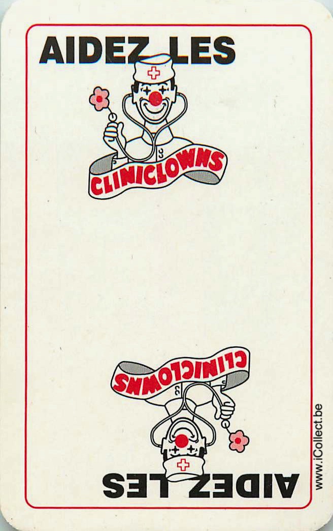 Single Swap Playing Cards People Clown Cliniclowns (PS22-01F)