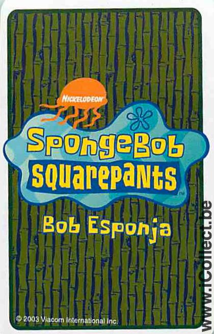 Single Swap Playing Cards Cartoons Sponge Bob (PS09-34E)