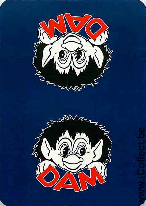 Single Playing Cards Cartoons DAM (PS09-36A)