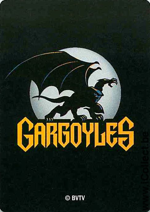 Single Playing Cards Cartoons Gargoyles (PS09-36I) - Click Image to Close