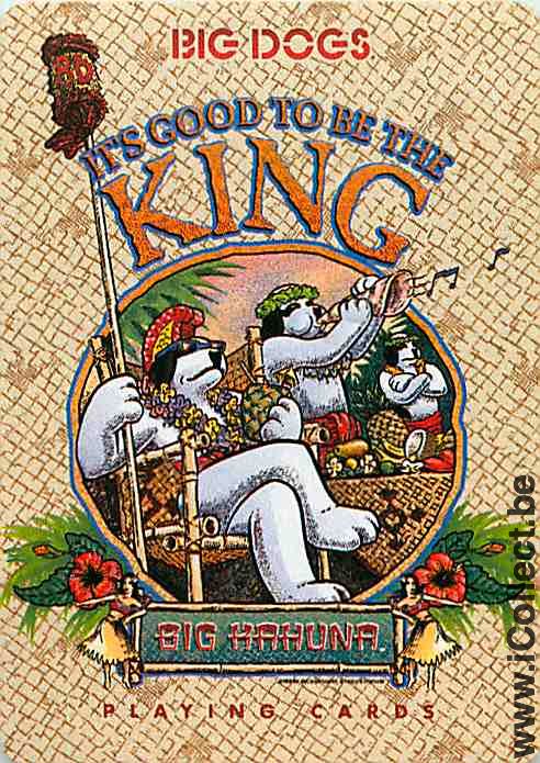 Single Playing Cards Cartoons Big Dogs (PS11-08I)