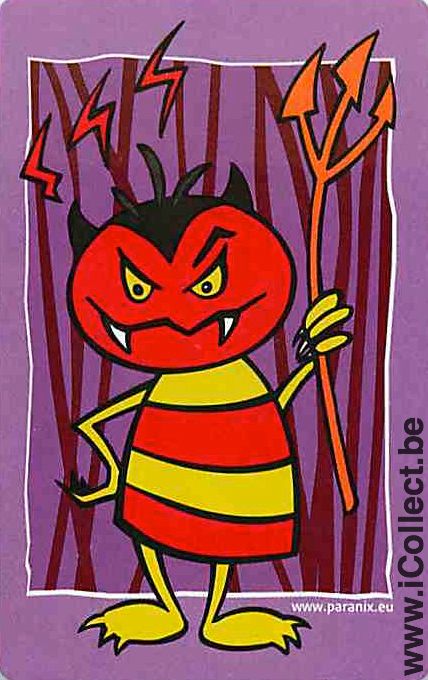 Single Playing Cards Cartoons Little Devil (PS01-22I) - Click Image to Close
